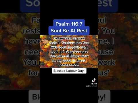 Prayers | Praying God’s Word | Prayer For Soul To Be At Rest Psalm 116:7