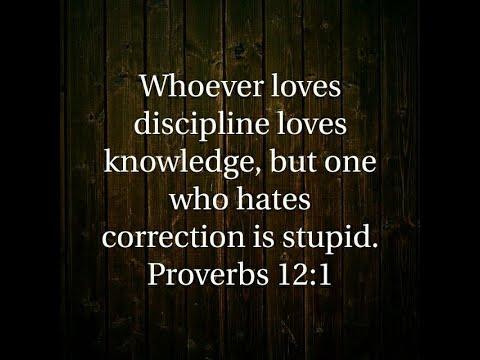 "Don't be Stupid" -- Proverbs 12:1
