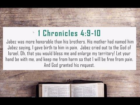 1 Chronicles 4:9-10 PHS Biblical Framework