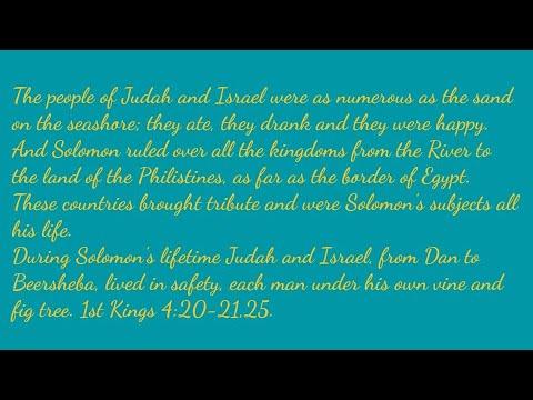 Daily Praise for Wednesday, July 28th, 2021. 1st Kings 4:20-28.
