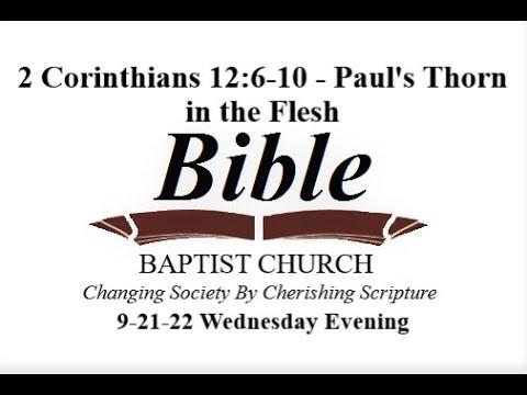 2 Corinthians 12:6-10 - Paul's Thorn in the Flesh