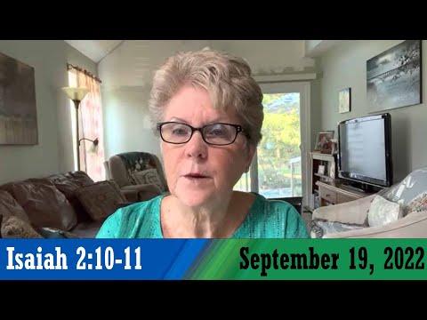 Daily Devotionals for September 19, 2022 - Isaiah 2:10-11 by Bonnie Jones