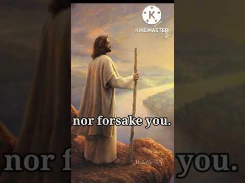 will be with you; he will never leave you | Deuteronomy 31:8-9 | #bibleverse #biblestatus