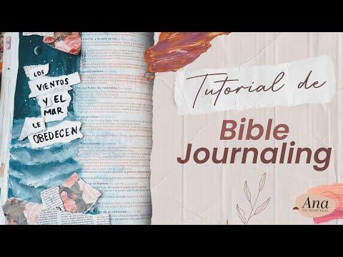 Creative Bible journaling tutorial | Matthew 8:27 | Ana de montreal