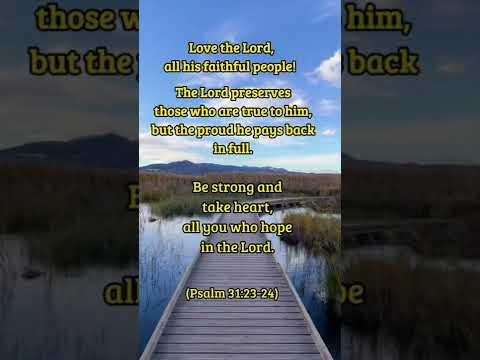 ???? Join us in prayer for Ukraine ???????? with these Bible verses (Psalm 31:23-24)  Love the Lord, all...