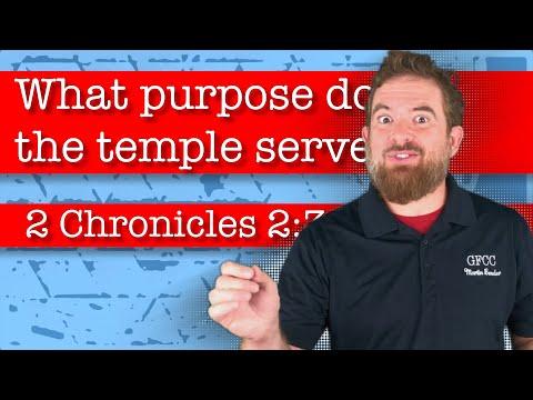What purpose does the temple serve? - 2 Chronicles 2:3-6