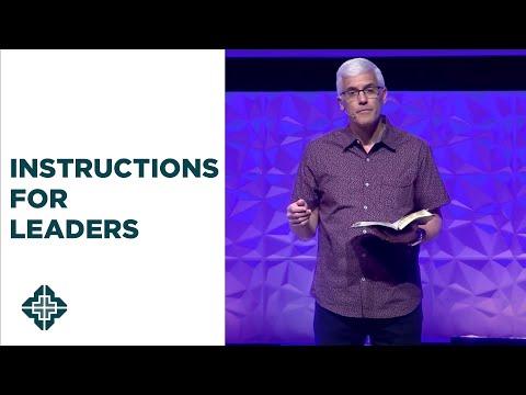 Instructions for Leaders | 1 Timothy 5:17-21 | David Daniels | Central Bible Church
