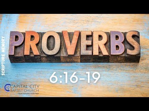 Proverbs 6:16-19 KJV Scripture Memory Song