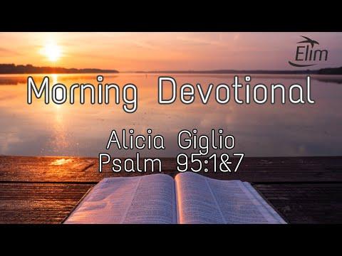 Morning Devotional - Psalm 95:1-7