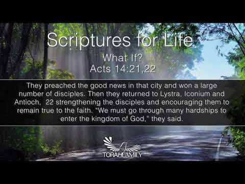 Scriptures for Life  |  What If?