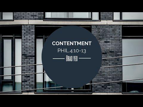 Contentment - Philippians 4:10-13