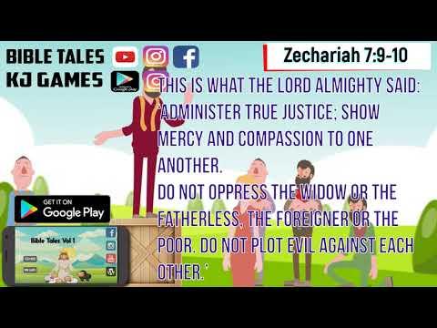 Zechariah 7:9-10 Daily Bible Animated verses 14 October 2019