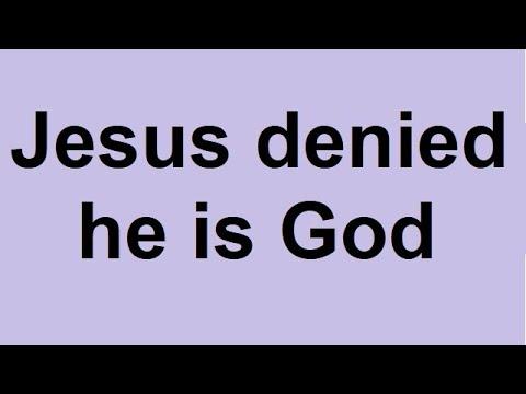 Yes Jesus denied he is God.  Mark 10:18