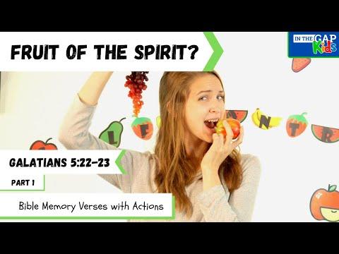 Galatians 5:22-23 | Bible Verses to Memorize for Kids with Actions | Self-Control (Week 1)