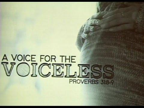 A Voice for the Voiceless - Proverbs 31:8-9