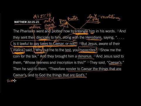 Render to Caesar: Matthew 22:15-21
