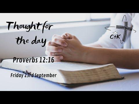Don’t get wound up | Proverbs 12:16 | Steve Dodman | 23rd September 2022