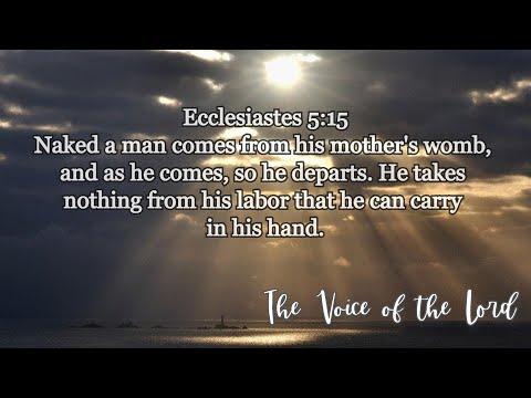 Ecclesiastes 5:15 The Voice of the Lord  July 04, 2022 by Pastor Teck Uy