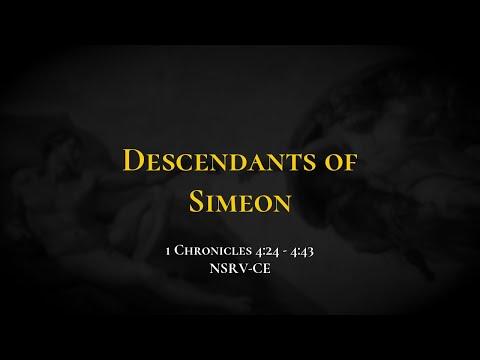 Descendants of Simeon - Holy Bible, 1 Chronicles 4:24-4:43