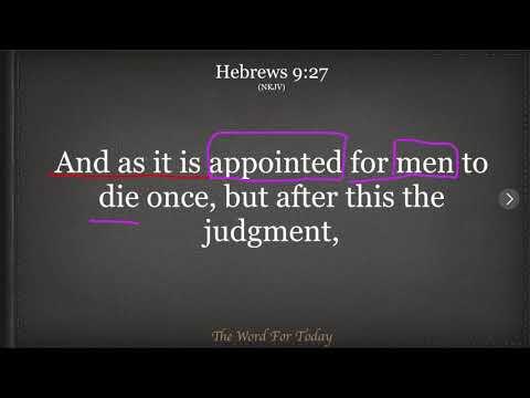 The Word for Today Hebrews 9:27