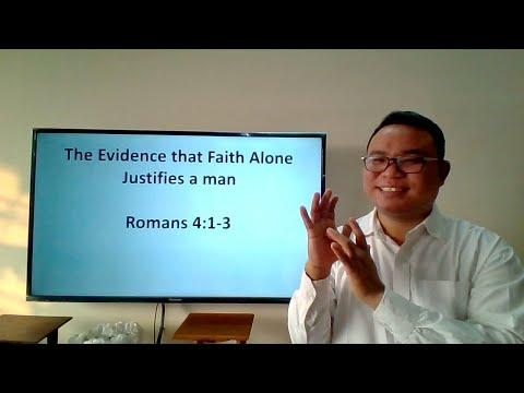 The Evidence that Faith Alone Justifies a man (Romans 4:1-3)
