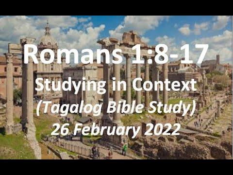 Romans 1:8-17 - Tagalog Bible Study