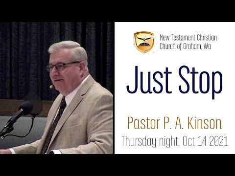 Just Stop — Genesis 22:12 — Pastor Phillip Kinson