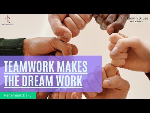 9/13/2022 Bible Study: Teamwork Makes The Dream Work Nehemiah 3:1-5