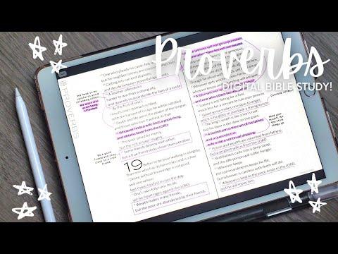 iPad Bible Study on Proverbs 15 | Bible Study with Me | Digital Bible Study