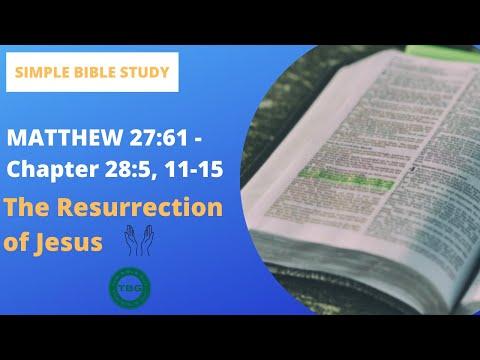 Matthew 27:61-28:5; 11-15: The Resurrection of Jesus | Simple Bible Study