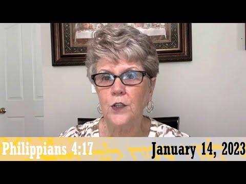 Daily Devotionals for January 14, 2023 - Philippians 4:17 by Bonnie Jones