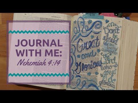 Bible journaling: Nehemiah 4:14