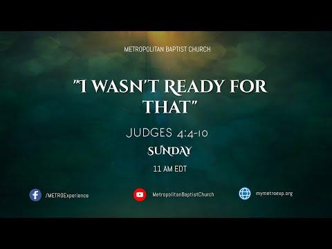 "I wasn't ready for that"   Joshua 4:4-10 Pastor Lamont A. Hobbs