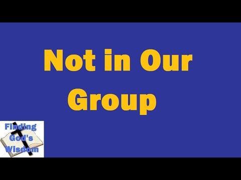 The Bible - Luke 9:49-50 - Not in Our Group