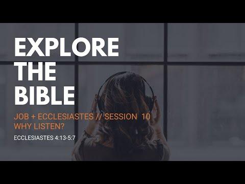Lifeway | Explore the Bible: Why Listen? - Ecclesiastes 4:13-5:7
