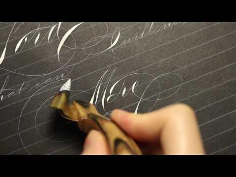Writing Psalm 118:6 in Ornamental Penmanship by Master Penman Connie Chen