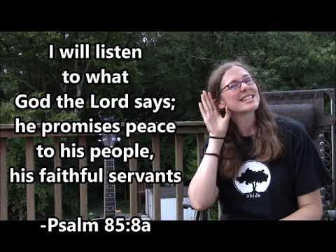 Psalm 85:8a NIV song