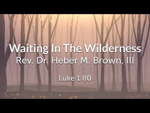 Waiting In The Wilderness | Pastor Heber Brown, III | Luke 1:80 (NRSV)