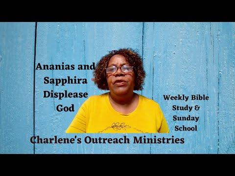 Ananias and Sapphira Displease God. Acts 5: 1-11. Friday's, Daily Bible Study.
