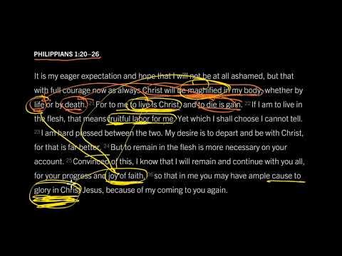 Christian Hedonism Explained: Philippians 1:20-26