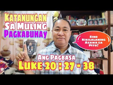 Luke 20:27-38 Ang Pagbasa Tagalog / November06,2022 #gerekoreadings II Gerry Eloma Channel