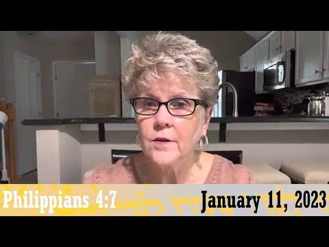 Daily Devotionals for January 11, 2023 - Philippians 4:7 by Bonnie Jones
