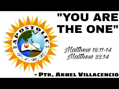 "YOU ARE THE ONE" || Matt. 18:11-14 || Bible Study by Ptr. Arnel Villacencio