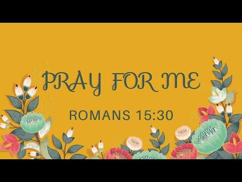 ALF English Church Online | Mathews John | Pray For Me (Romans 15:30)