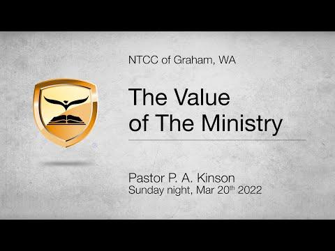 The Value of The Ministry —  Leviticus 10:1-3 — Pastor Phillip Kinson