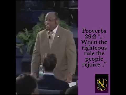 Proverbs 29:2 “… When the righteous rule the people rejoice…”