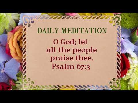 Daily Meditation | Psalm 67:3 | September 11, 2022 | Hebron