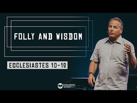 Ecclesiastes 10-12 - Folly and Wisdom
