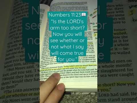 Numbers 11:23???? stop limiting GOD ????