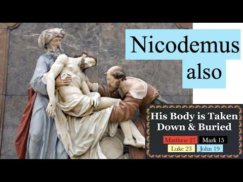 717. Nicodemus Helps Prepare His Body for Burial. Matt. 27:59, Mark 15:46, Luke 23:53, John 19:39-40